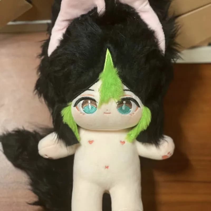 Genshin Impact Tighnari 20CM Anime Bambola di cotone Peluche Studente Adorabile Delicatezza Pelosa Regalo di compleanno Peluche Bambola