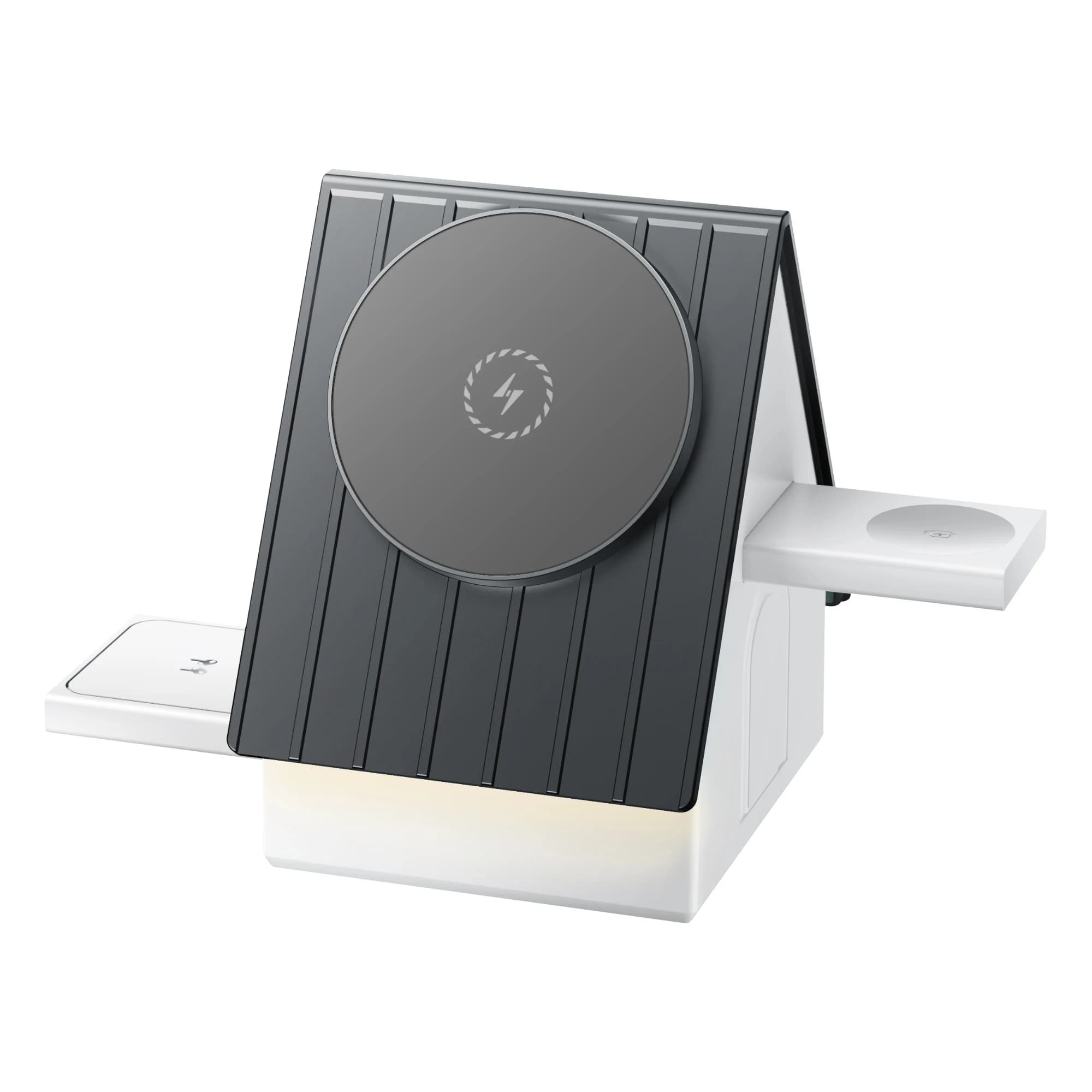 MagicHouse Caricabatterie wireless multifunzione 3 in 1 Full Touch per Iphone 16 15 14 13 Pro Max, per Airpods Caricabatterie Apple Watch