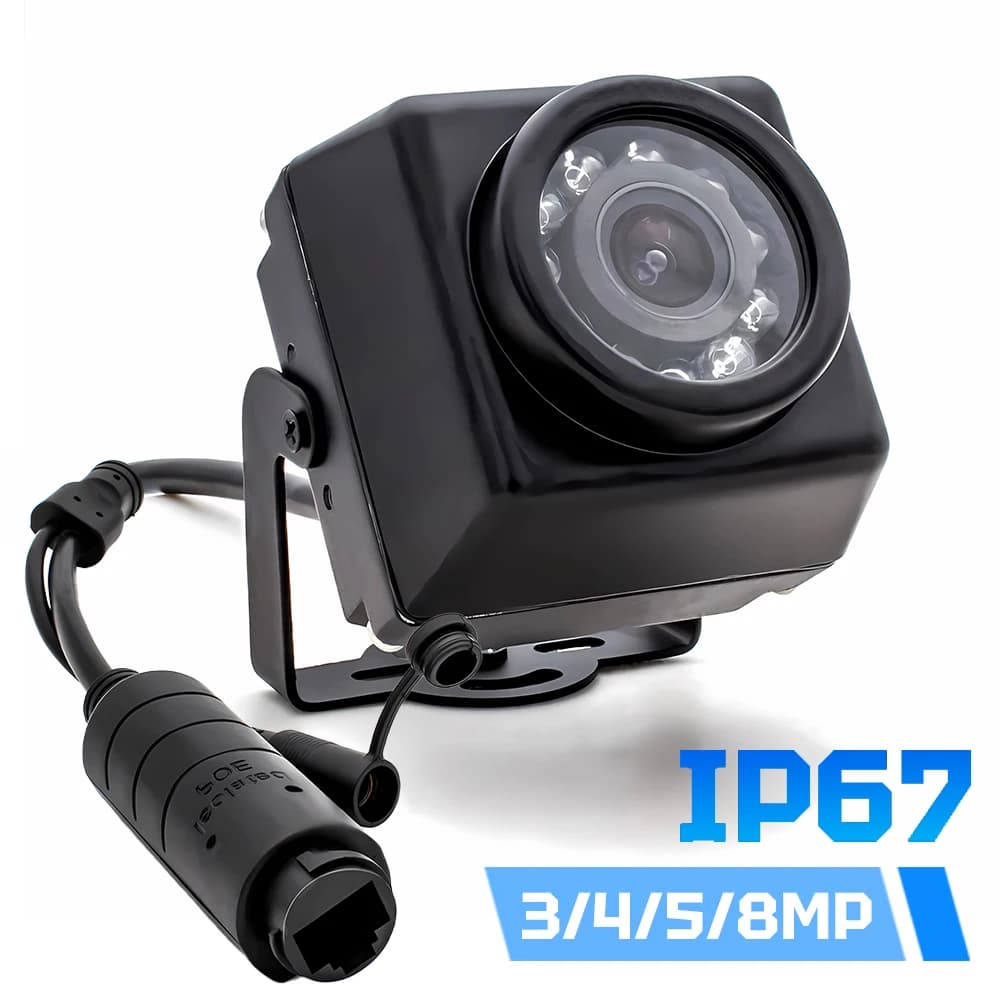 IP IP camera IP67 POE Webcam 4K Night vision IR Support Onvif RTSP H.265 Industrial camera for waterproof outdoor safety protection