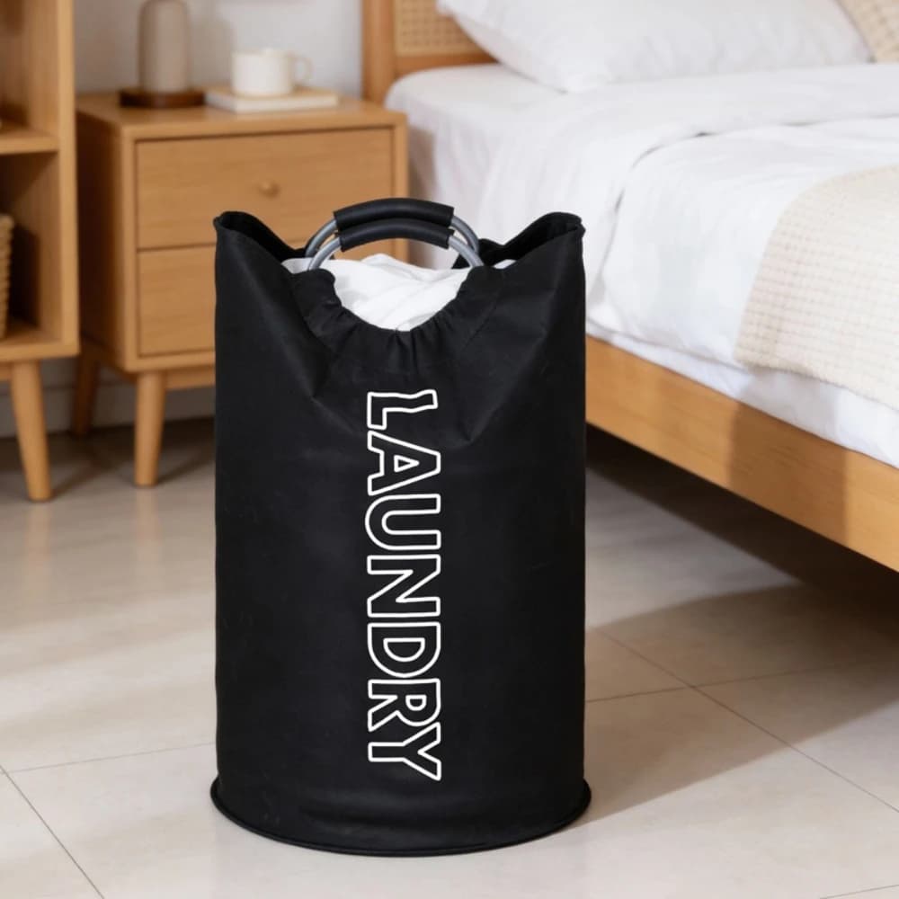 Extra-Large Waterproof Laundry Basket with Padded Handle Dirty Clothes Basket Multi-Purpose Storage for Bathroom Laundry Room