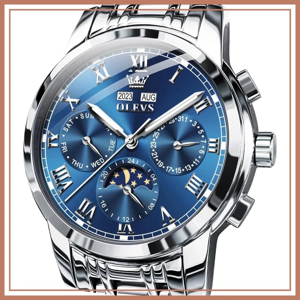 Orologio Meccanico Automatico da Uomo, a Carica Automatica, in Acciaio Inossidabile, Impermeabile, Elegante