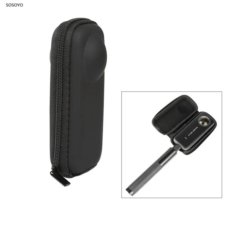 Mini custodia in PU custodia da trasporto impermeabile scatola protettiva per accessori per action camera panoramica Insta360 One X X2
