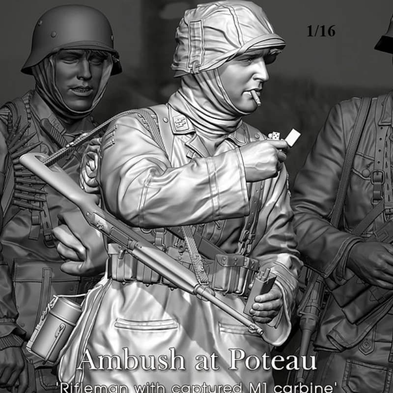 Figura in resina in scala 1/16 Kit modello assemblato Storia Militare Hobby Soldato fumante in miniatura smontato e non verniciato