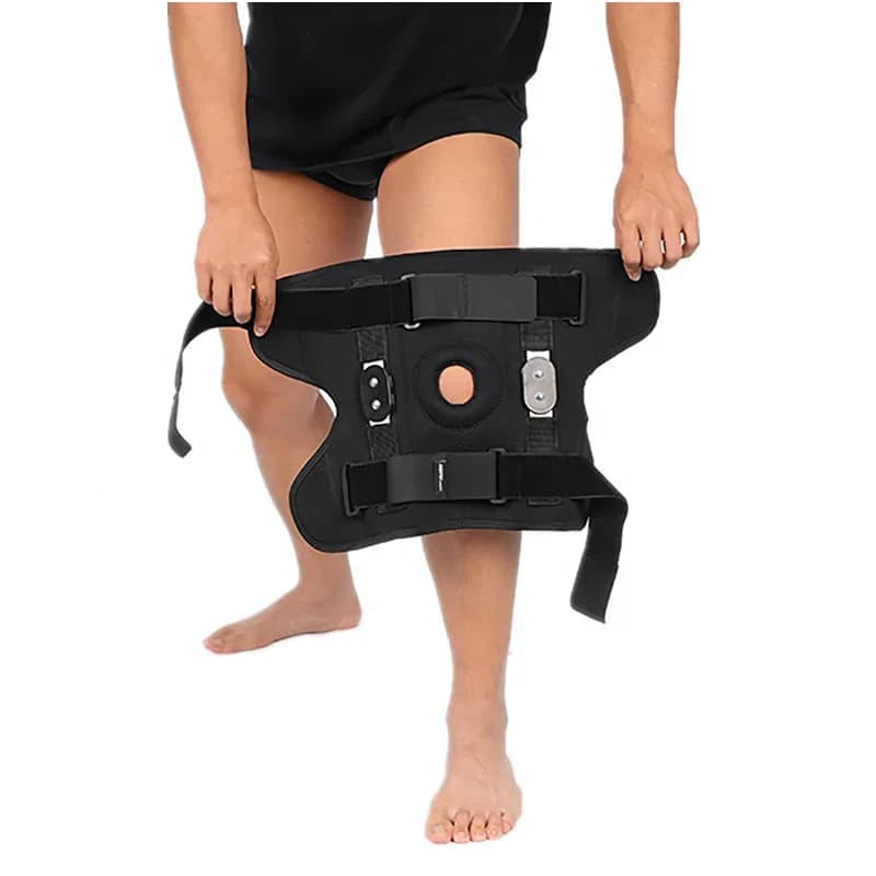Ginocchiera da 1 pezzo, ginocchiera sportiva in nylon da corsa, fitness, sollevamento pesi, ciclismo, basket, esterno, compressione dell'articolazione del ginocchio