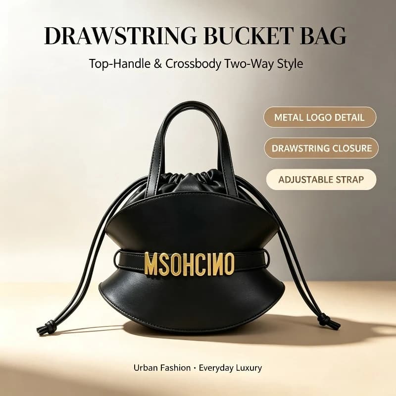 2026 New Women Large Tote Bag Vintage Bucket Purse Shoulder Crossbody High End Work Commuter Handbag Hot Seller