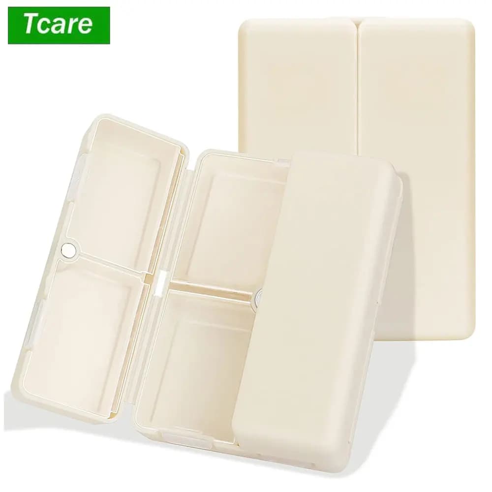 Organizer per pillole da viaggio 7 scomparti portapillole tasca farmacia per borsa portatile per contenere vitamine, farmaci o orecchini, viti
