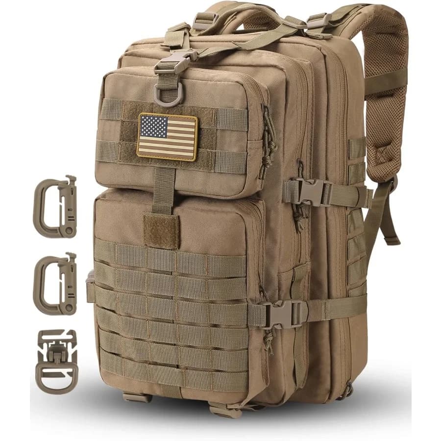 Zaino da assalto militare da 50L/30L per uomo, borsa da 3 giorni Bug Out Zaino Molle per zaini da campeggio per sport all'aria aperta