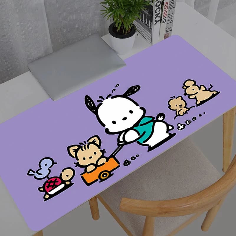 Tappetino per mouse Sanrio Pochacco Accessori da gioco Tastiera per computer Gamer Progettato specificamente per giochi e-sport Tappetino per mouse