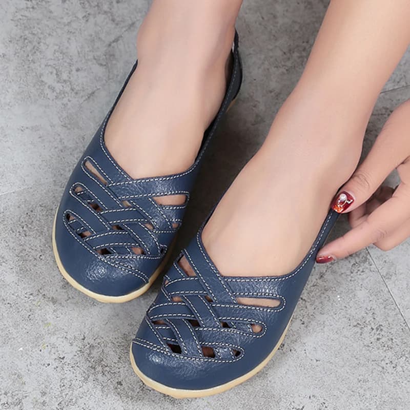 Mocassini Per Le Donne 2021 Scava Fuori Nuovi Mocassini Ballerine da Donna in Pelle Pu Scarpe Femminili Donna Mocassini Tenis Feminino