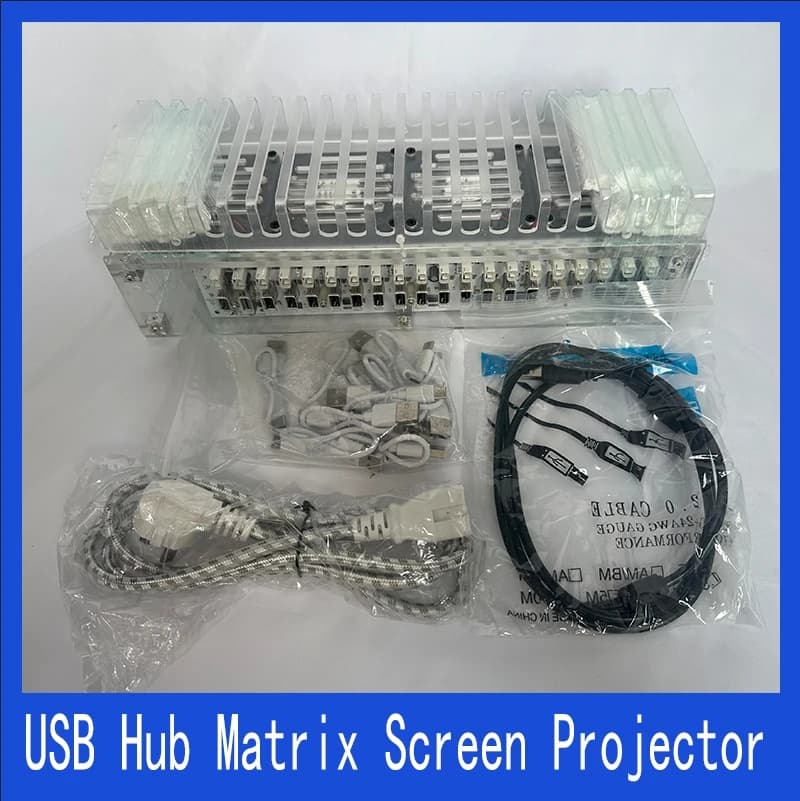 Il nuovo proiettore, strumento per schermi a matrice hub USB fornisce software di proiezione e accessori