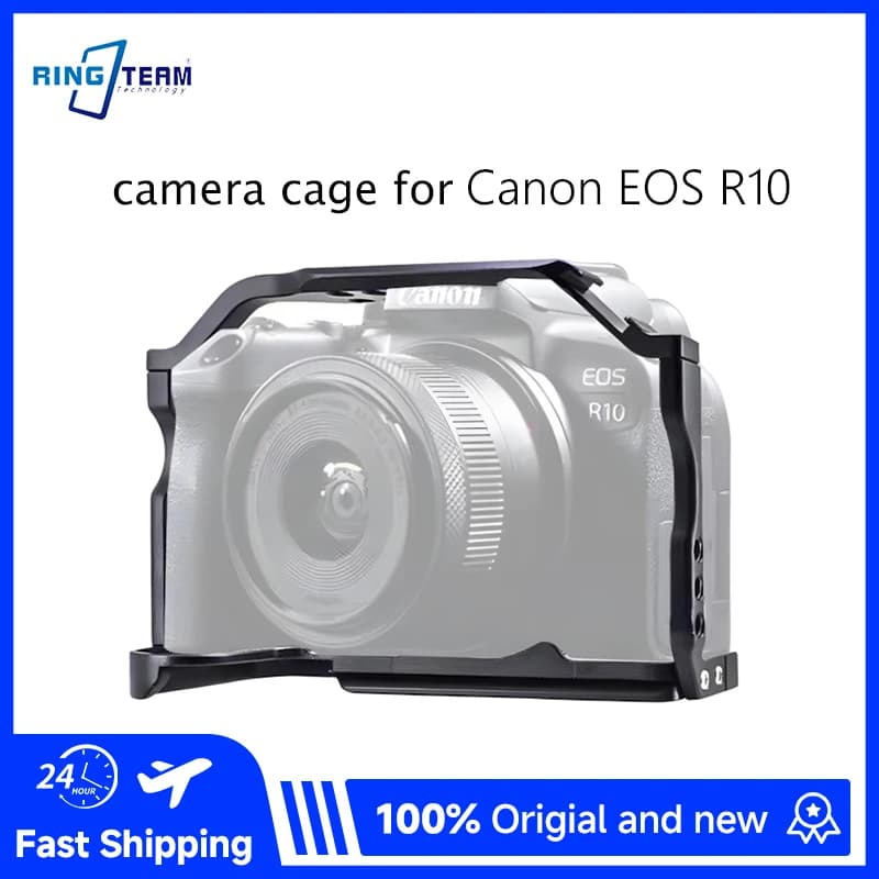 Gabbia per Fotocamera Canon EOS R10 con Chiave Magnetica, Compatibile con Gimbal e Treppiede, per Vlogging e Filmmaking
