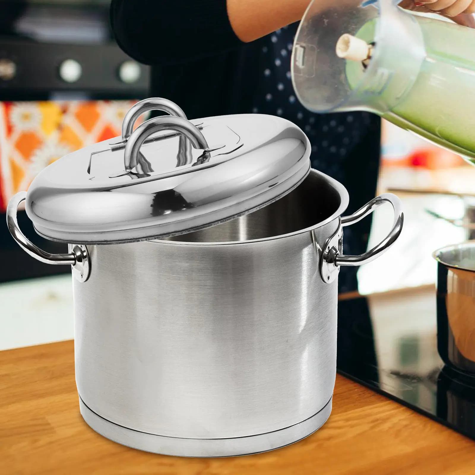 Coperchio di Ricambio per Pentola Elettrica per Zuppa in Acciaio Inox di Grado Commerciale per Buffet, Ristoranti e Scaldavivande per Feste