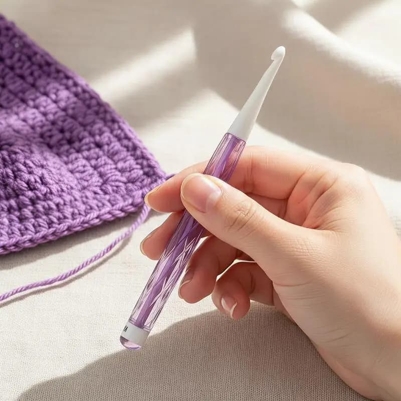 1pcs Color Crochet Hook Kit Ergonomic Crochet Hook For Beginner Knitting Sweater DIY Knitting Tool
