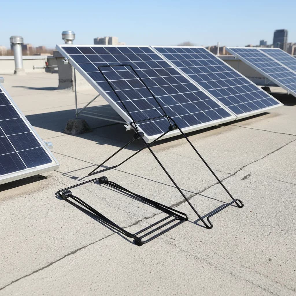 Supporto per pannello solare regolabile 2 pezzi 0 ° –60 ° Supporto inclinabile in acciaio ad alto tenore di carbonio per pannelli pieghevoli portatili Portapacchi mobile per pannelli solari Nuovo