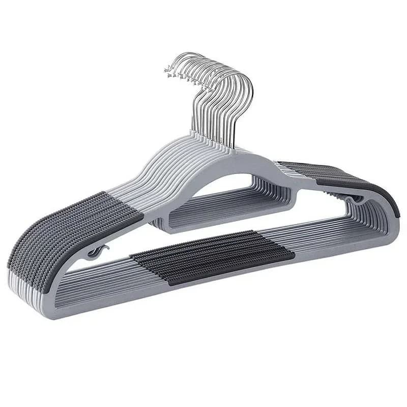10 pcs/set Portable clothes hanger Multifunctional clothes hanger Plastic hanger Adult home hook Clothes rack