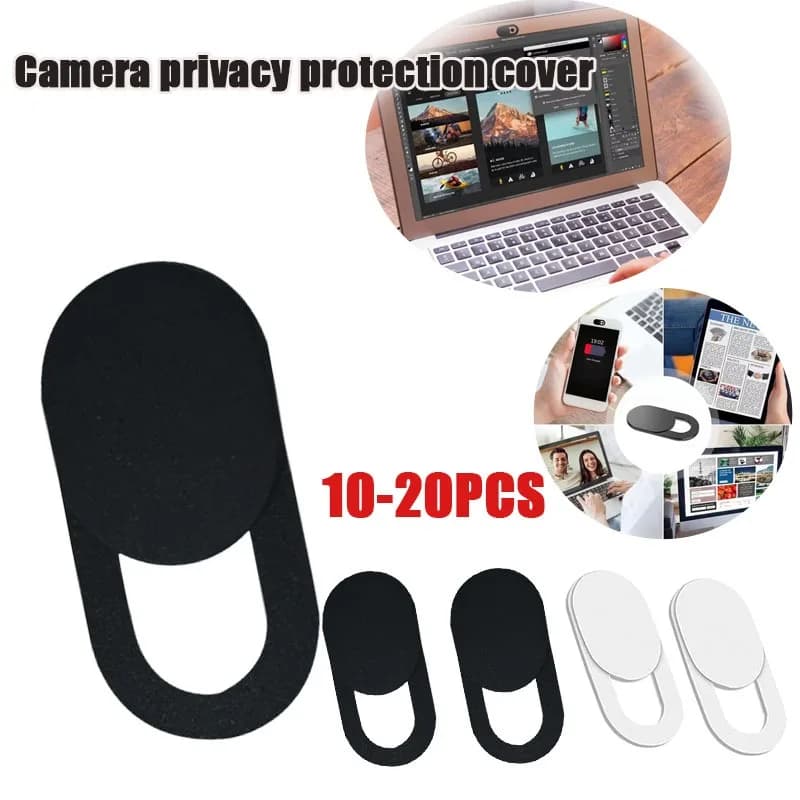10-20 Pezzi Copri Webcam Ovale per Laptop e Telefono, Adesivo per Lenti, Protezione Privacy Anti-Spia per Computer