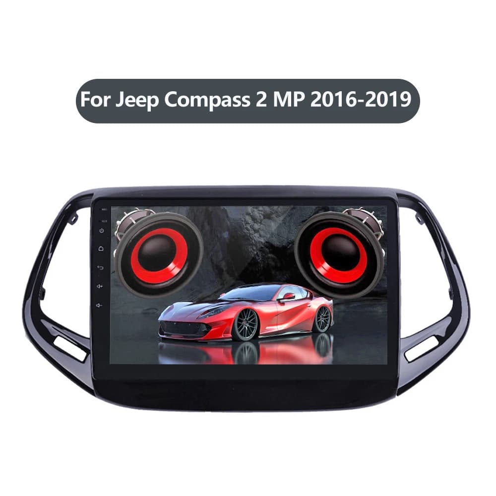 Navigatore GPS SINOSMART per Jeep Compass 2 MP 2016-2019, lettore multimediale con DSP integrato, supporto CarPlay e Android Auto