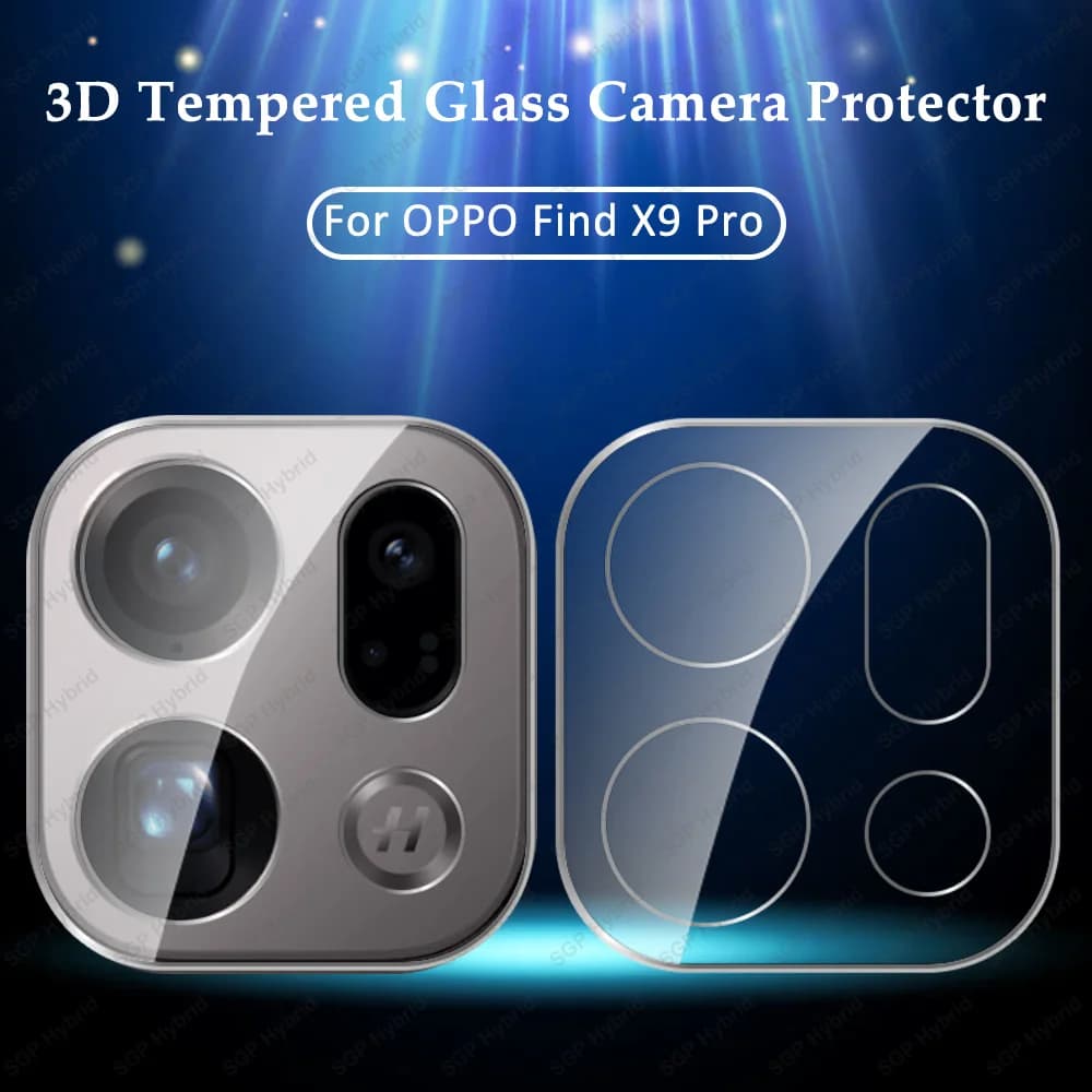 2 pezzi 3D protezione in vetro trasparente per fotocamera per OPPO Find X9 Pro FindX9 FindX9Pro X9Pro 5G Global HD custodia per obiettivo posteriore pellicola paraurti