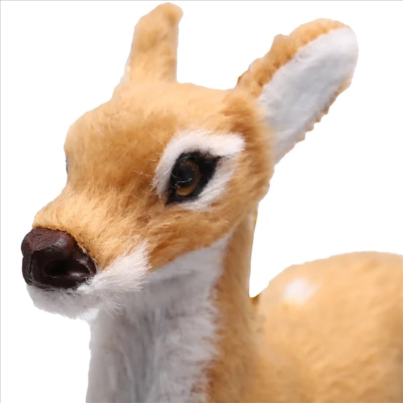UISN 10 pezzi di decorazioni per animali di peluche Woodland Furry Animal Ornaments Appeso in pelliccia Decorazione per ornamenti natalizi