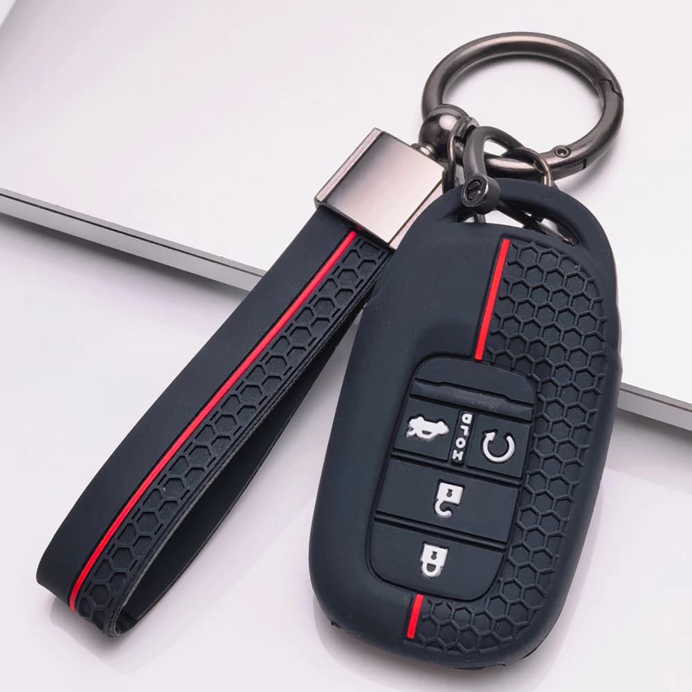 Key Fob Case for Honda Accord Civic CR V HR V Pilot Passport Odyssey Ridgeline Insight Clarity Fit Jazz Fob Holder Car Gift