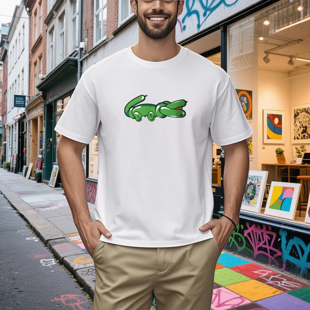 T-shirt stampate The Lowcost da uomo, 100% cotone, oversize, con grafiche divertenti, per uomo e donna, top estivi, girocollo, moda streetwear