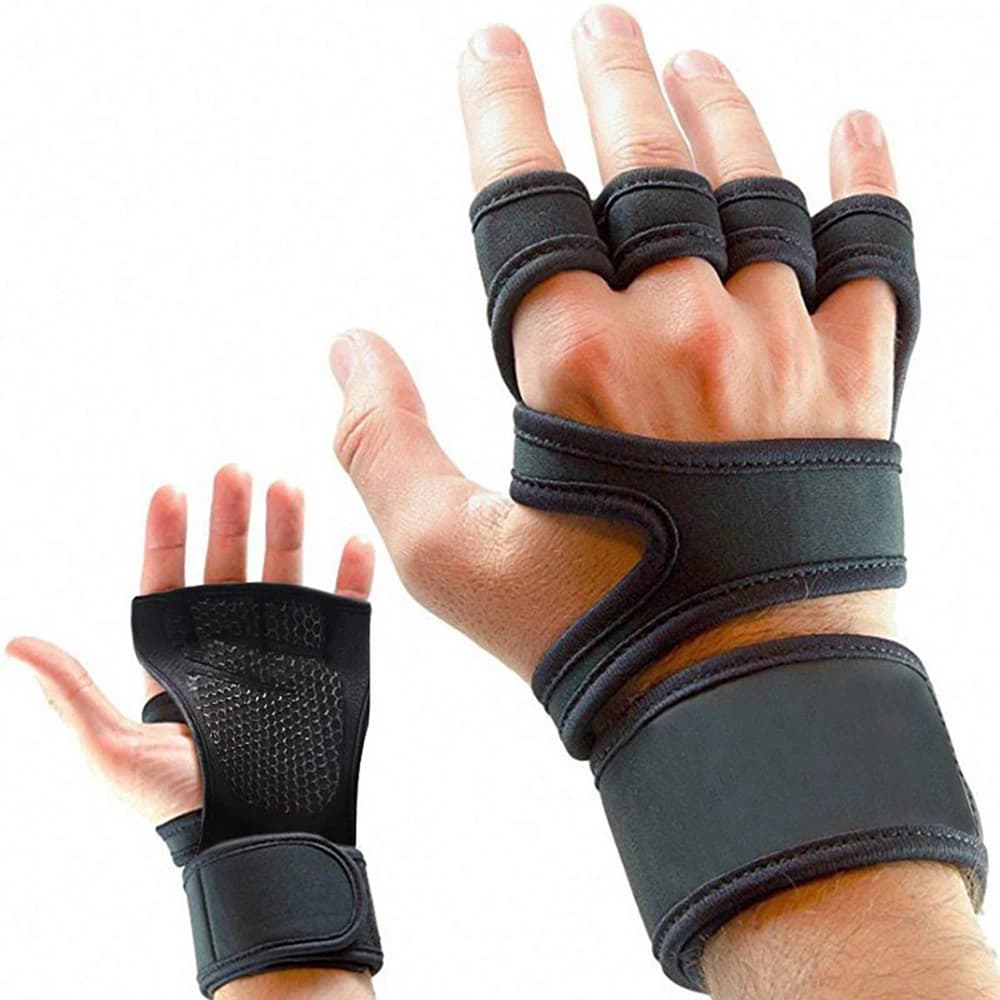 1 Paio di Guanti Sportivi per Male e Donna, Guanti di Fitness per Body Building, Pesi Lifting, Hand Protection, Polsi e Palmi
