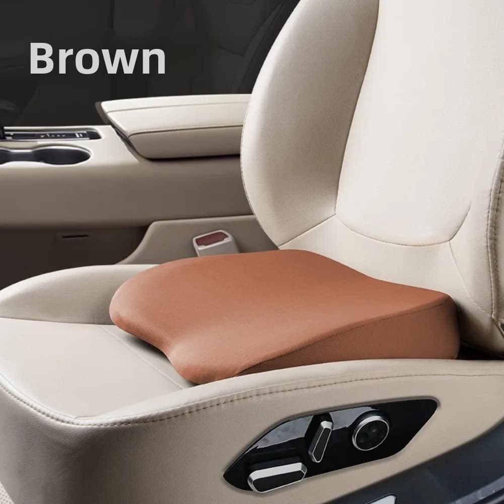 Cuscini per auto a cuneo 2 in 1 Cuscino per sedile conducente in memory foam morbido addensato Design ergonomico Supporto lombare portatile per camion per auto
