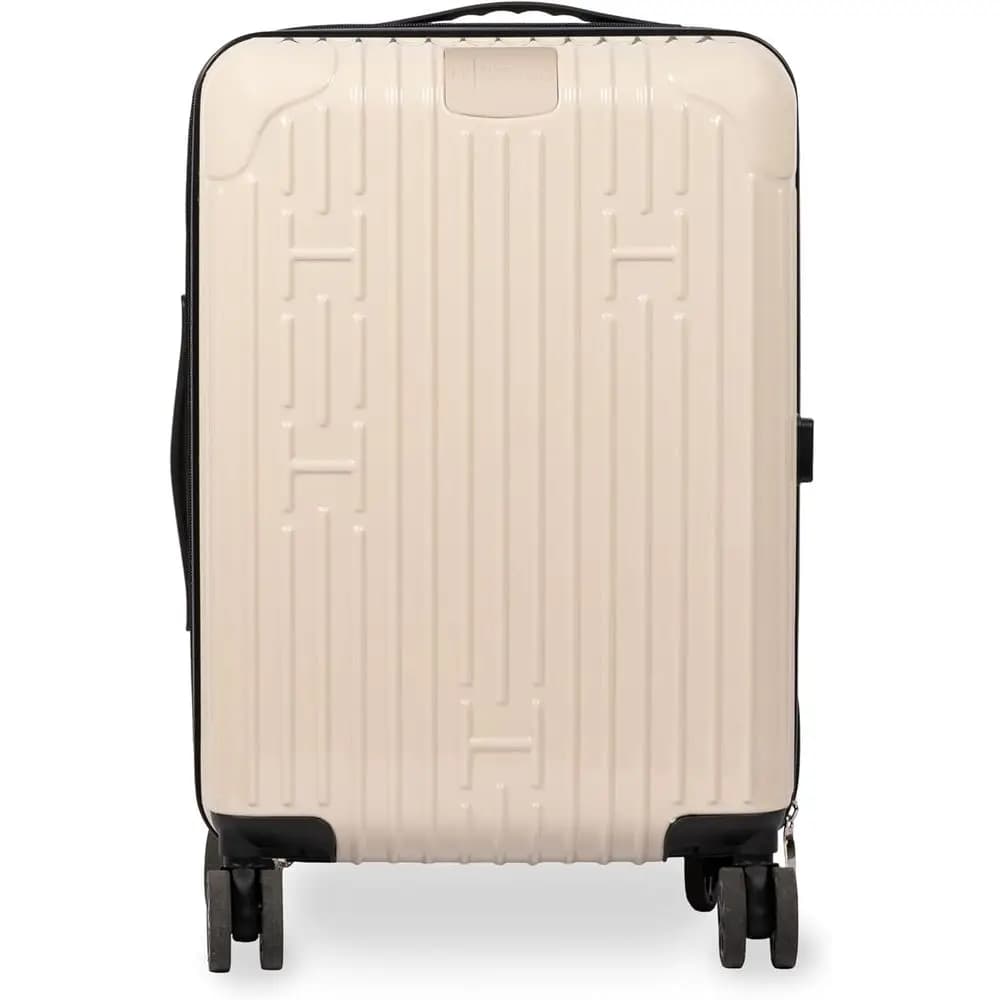 Bagaglio a mano espandibile 20 Polyte con ruote a 360° ° Valigie con ruote, bilancia digitale e lucchetto TSA - Colore Champagne