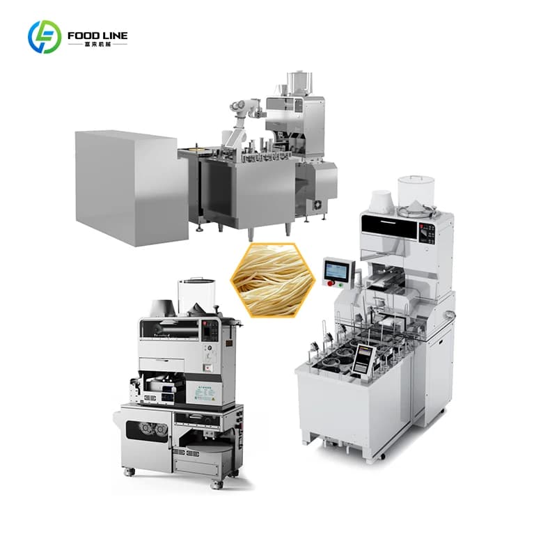 Macchina industriale per noodle freschi Linea di taglio automatica per rotolamento della pasta Attrezzatura per pasta commerciale Acciaio inossidabile resistente