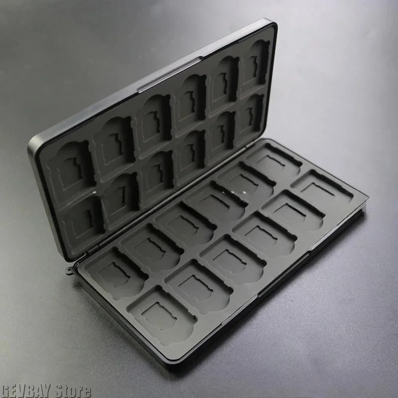 Portable ABS Game Card Case with Built-in Silicone Pad for Nintendo Switch / Switch 2 / Switch OLED