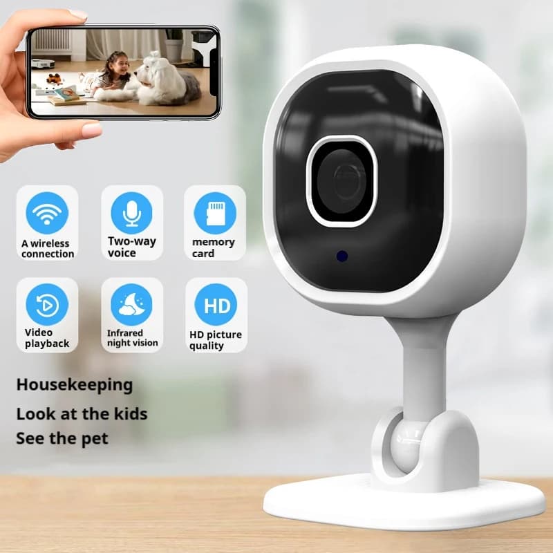 Telecamera IP wireless domestica 1080P A3 Telecamera di sorveglianza di sicurezza WiFi Audio bidirezionale Rilevazione movimento bambino Visione notturna IR APP remota