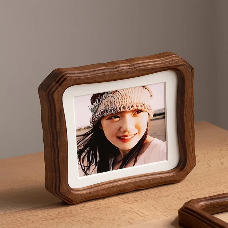 Creative Solid Wood Photo Frame Desktop Picture Frame for Home Decor, Elegant Tabletop Display, Perfect for Photos and Artwork