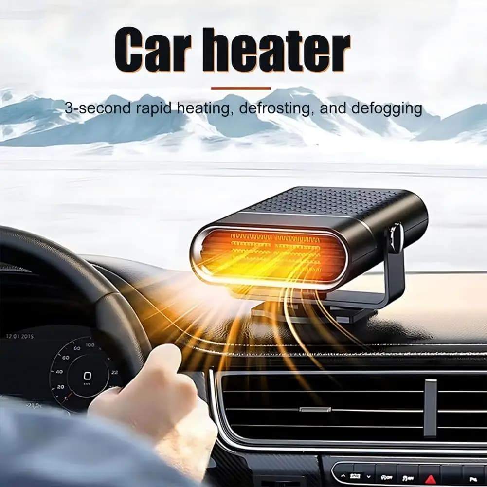 Ventilatore per riscaldatore per auto elettrico 12V/24V 2 in 1 Riscaldatore per auto e ventola Ventola per sbrinatore per parabrezza portatile per sbrinatore per parabrezza per camion per auto