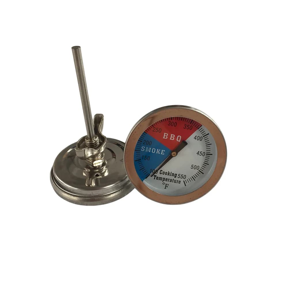 Termometro Bimetallico in Acciaio Inox per Griglie, Forni e Forni per Pizza, Scala da 100 a 550 Gradi Fahrenheit