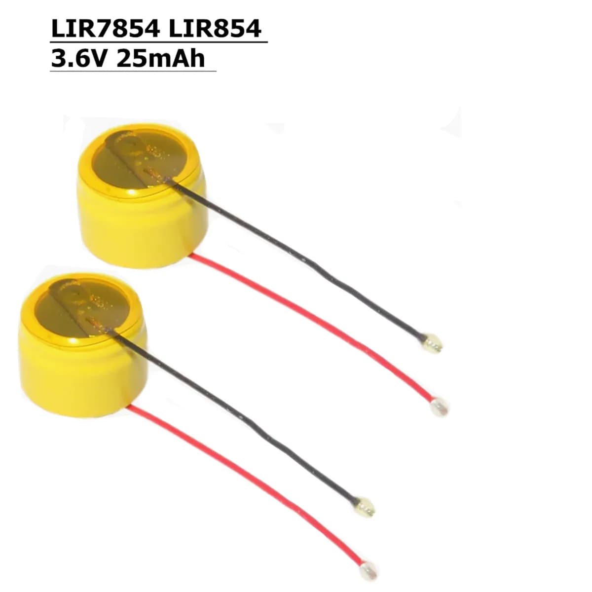 1-10pcs LIR7854 LIR854 Batteria Al Litio 25mAh 3.6V Per TWS Braccialetto Intelligente Indossare Auricolari Bluetooth Senza Fili Apparecchi Acustici di Ricarica