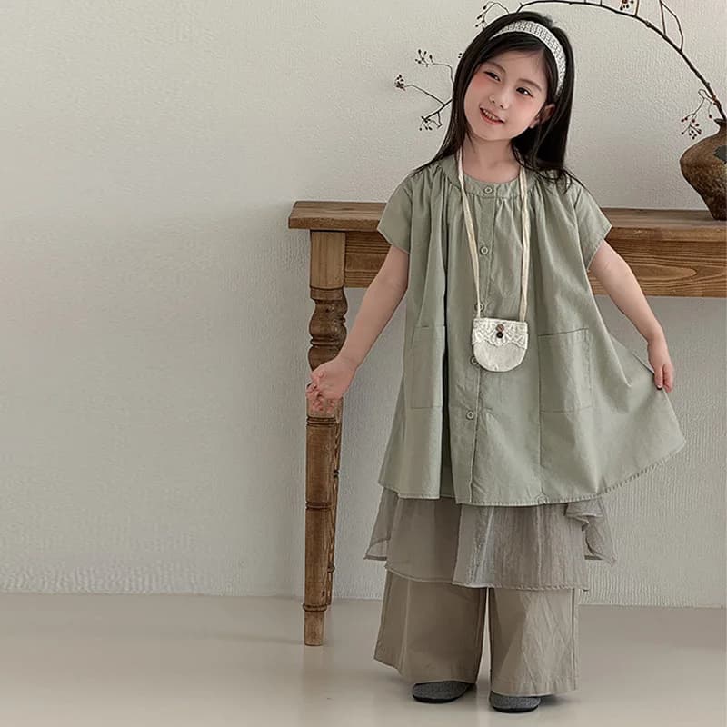 Pantaloncini/Gonna in Rete Versatili per Bambine, Stile Estivo Coreano, Casual e alla Moda
