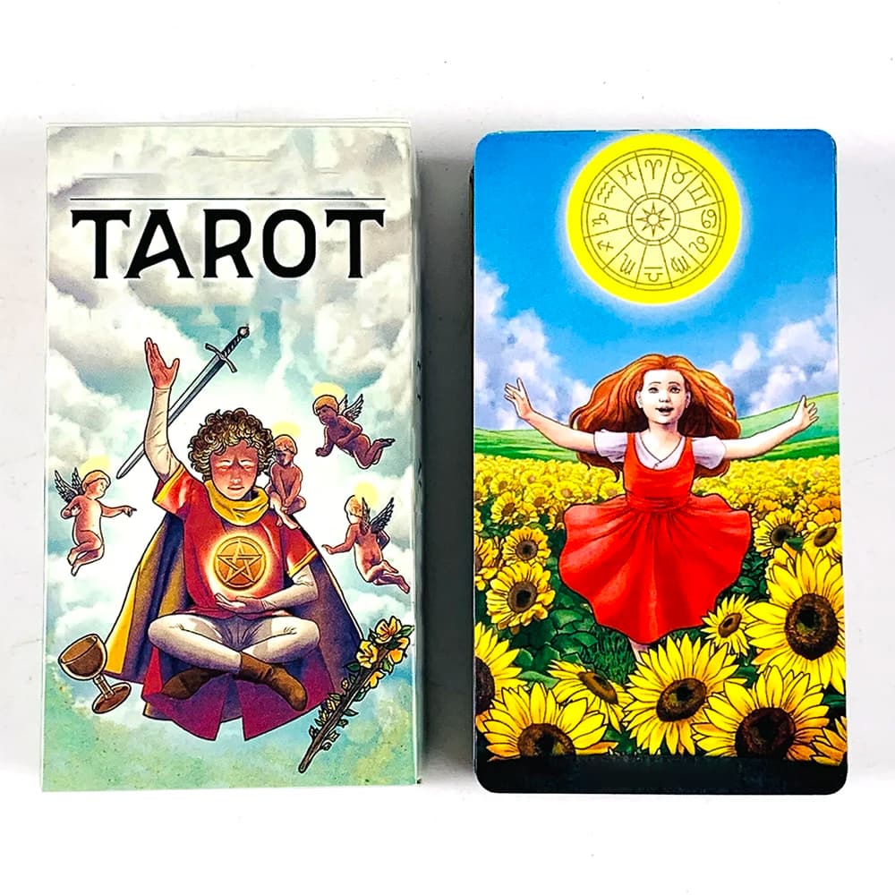 Carte dei tarocchi Un mazzo dei tarocchi da 78 pezzi Carte da gioco per divinazione del destino Gioco da tavolo per intrattenimento per feste, giochi di Halloween e Natale