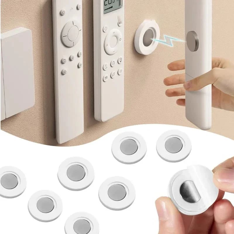 Supporto magnetico per telecomando, gancio magnetico autoadesivo per telecomando, supporto da parete con ventosa magnetica.