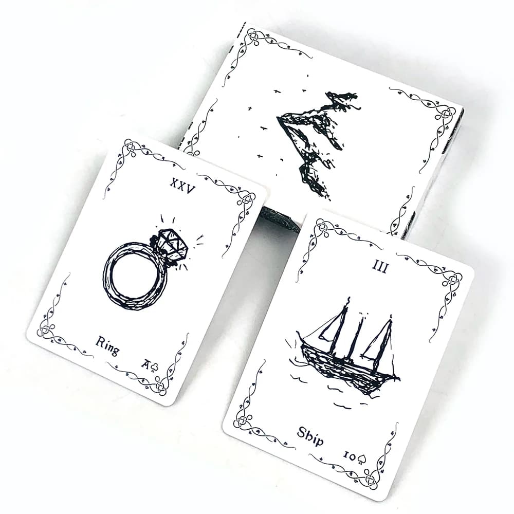 Nuove carte Oracle, 36 carte con illustrazioni vivaci, guida facile da leggere, ideali per principianti, divinazione, meditazione e giochi di società