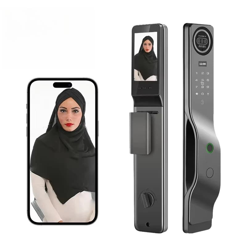 Smart lock with ring doorbell and wireless camera with camera Smart door lock and fingerprint smart door lock with camera