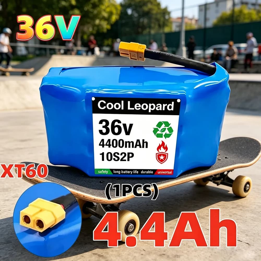 36V 4400mAh 4.4Ah Li-ion Battery Pack XT60 Plug For Electric Self Balance Scooter Hoverboard Unicycle E-scooter Replacement Part
