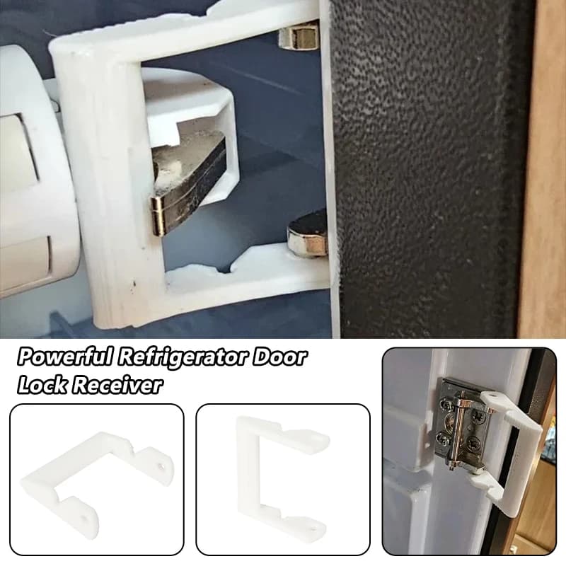 2 Pezzi Ricevitore Serratura Porta Frigorifero Potente Dometic RM9289/0582709, Serratura Ventilazione Pieghevole Migliorata, Accessori per Camper RV