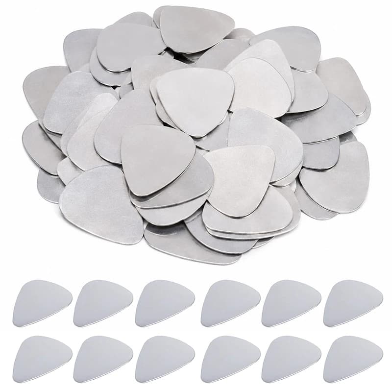 10/20PCS Stainless Steel Heart Shaped Guitar Picks Premium Metal Plectrums for Clear Tone Electric Acoustic Guitar Bass Play ZYF
