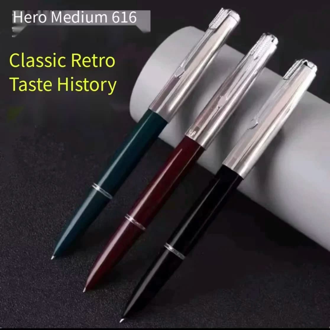 Genuine Hero 616 Fountain Pen Retro Old Fashioned Adult Business Writing Calligraphy Pen