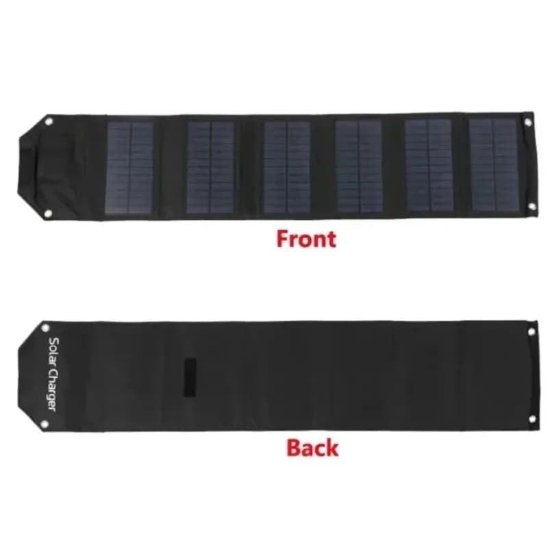 VIKEFON Pannello Solare Pieghevole 100W 60W 5V USB 2A Ricarica Rapida Borsa Solare Portatile per Campeggio Esterno e Alimentazione di Emergenza