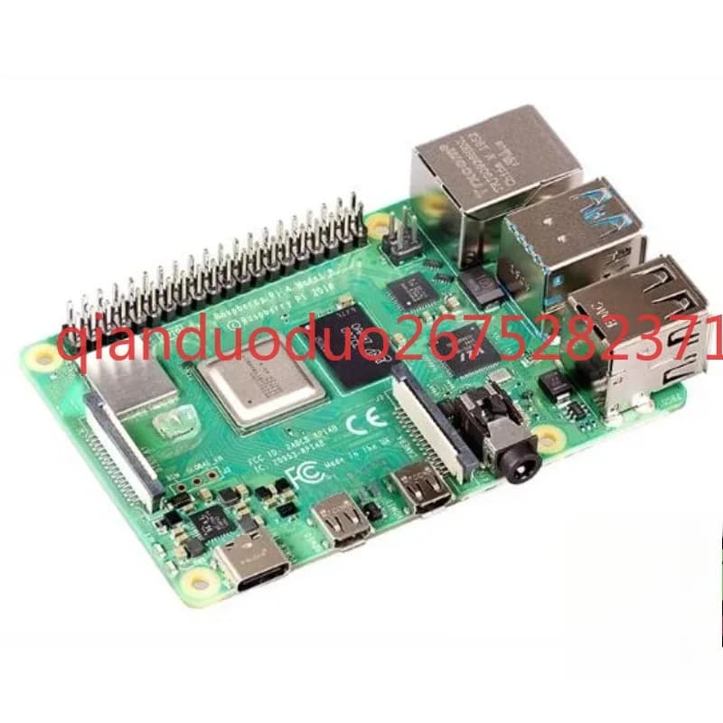 Suitable for Raspberry Pi 4th generation B type 4 4B, development card for AI programming, Linux kit with PCIe motherboard for Python
