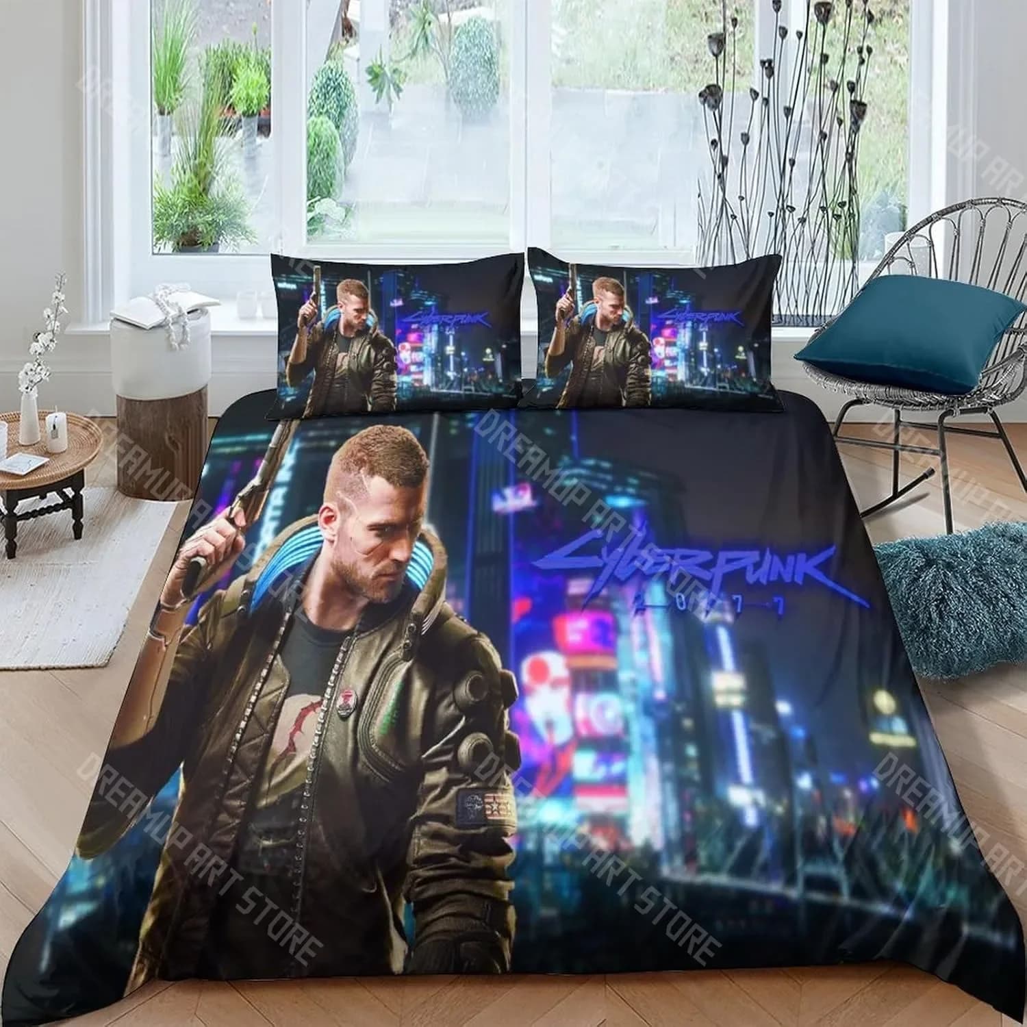 Gioco caldo Copripiumino Federa Set di biancheria da letto C-Cyberpunk Adulto Ragazzo Ragazza Decorazione camera da letto Regalo per bambini Singolo Doppio di grandi dimensioni