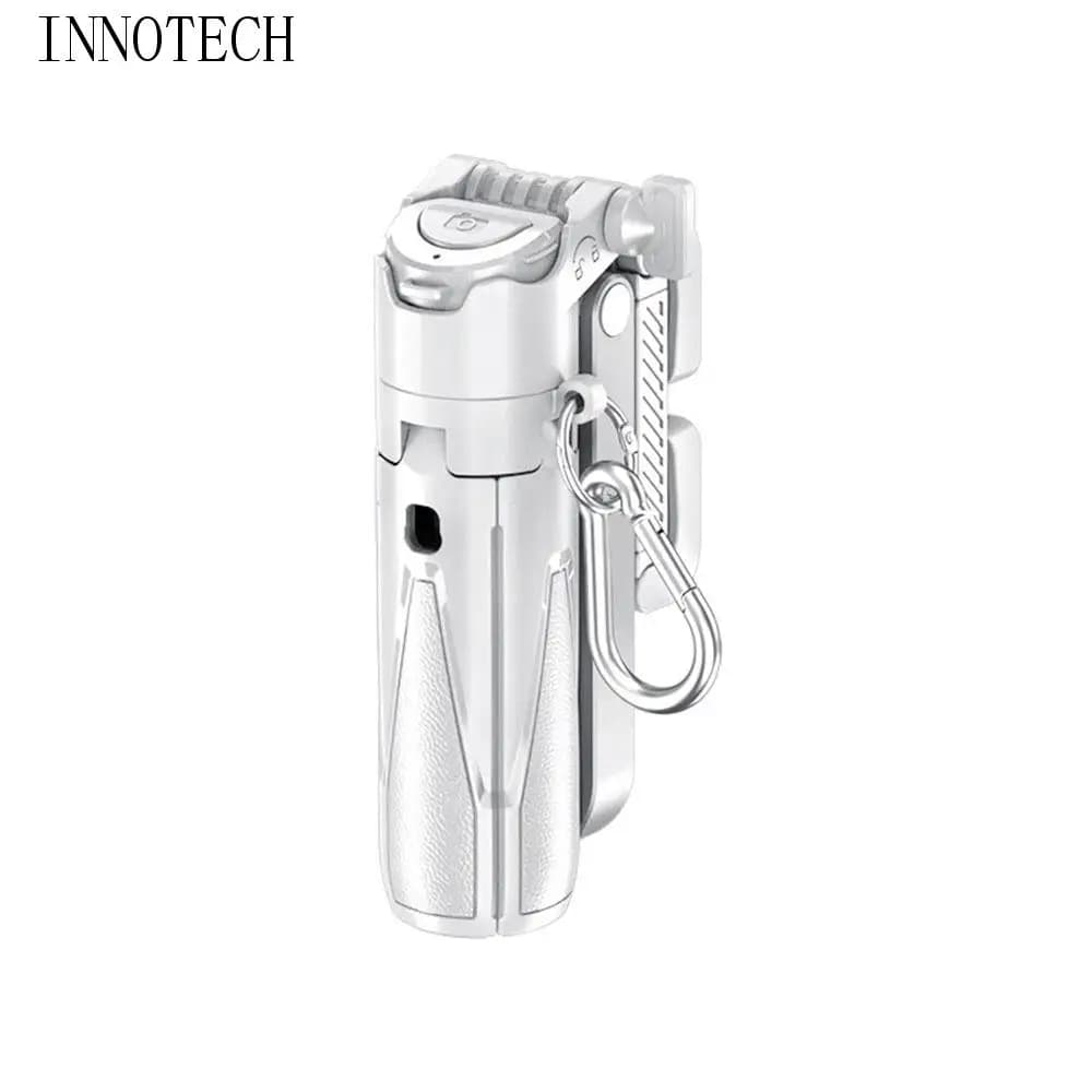 Mini selfie stick telescopico 3 in 1 360 ° Selfie Stick Bluetooth estensibile con rotazione leggera con Bluetooth wireless