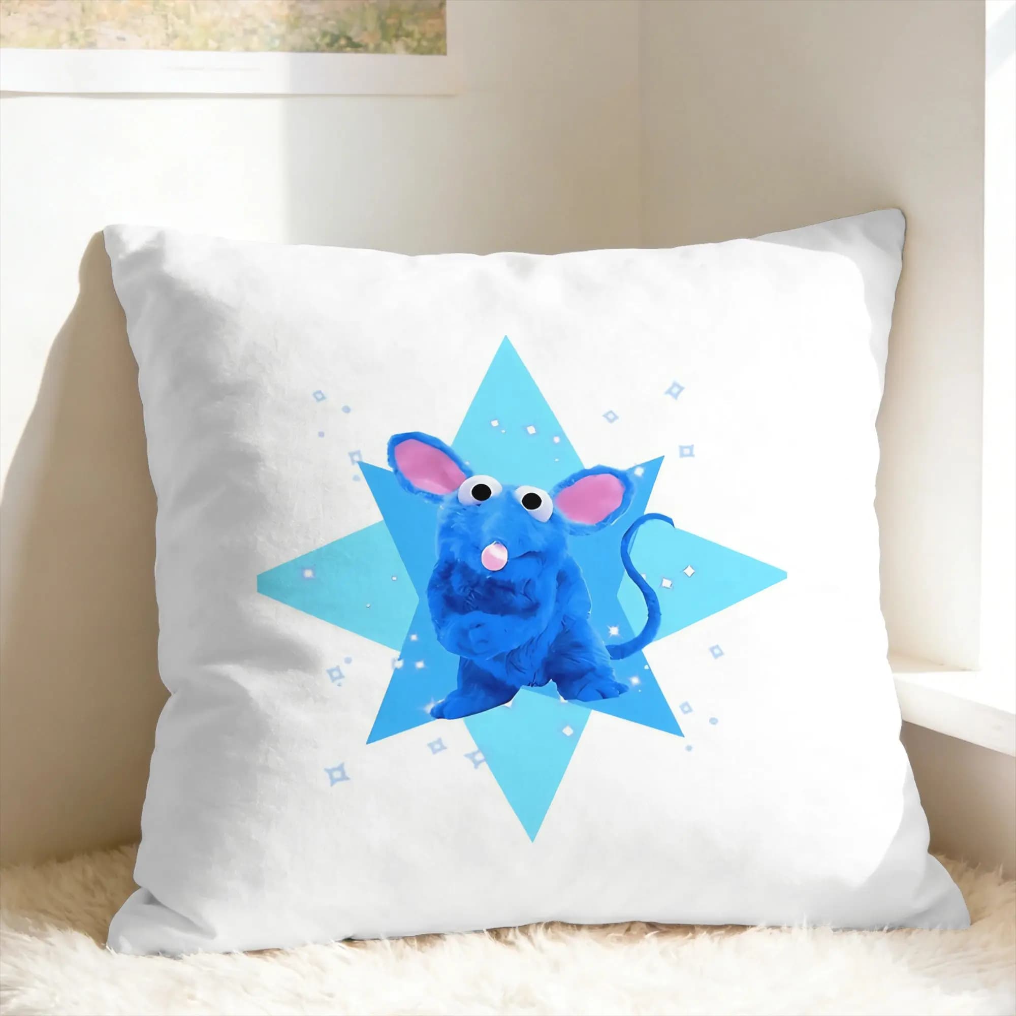 Federa per cuscino Tutter-B-Bear In The Big Blue House, morbida federa per divano, letto, soggiorno, federe originali