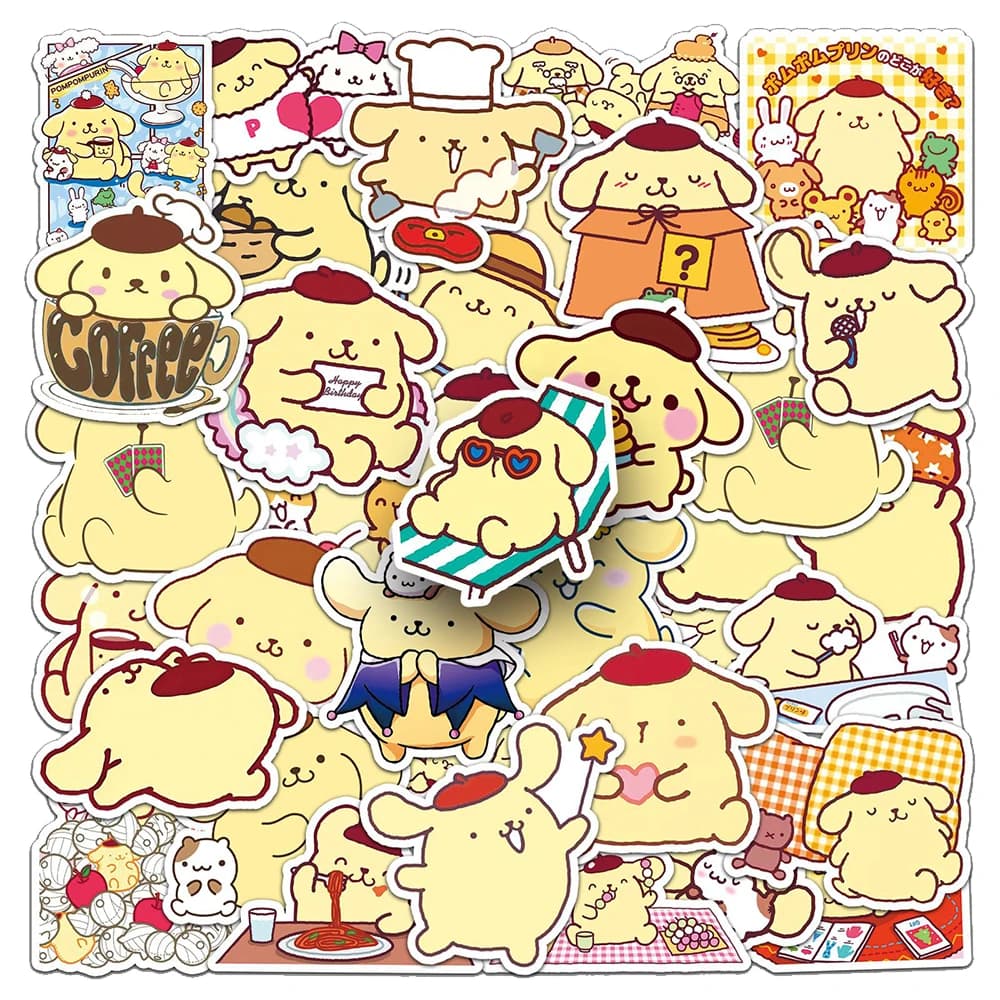 10/30/50pcs Carino Divertente Pompompurin Anime Cartoon Adesivi Estetici Decalcomanie Del Computer Portatile Del Telefono Notebook Decorazione Adesivo giocattoli per bambini